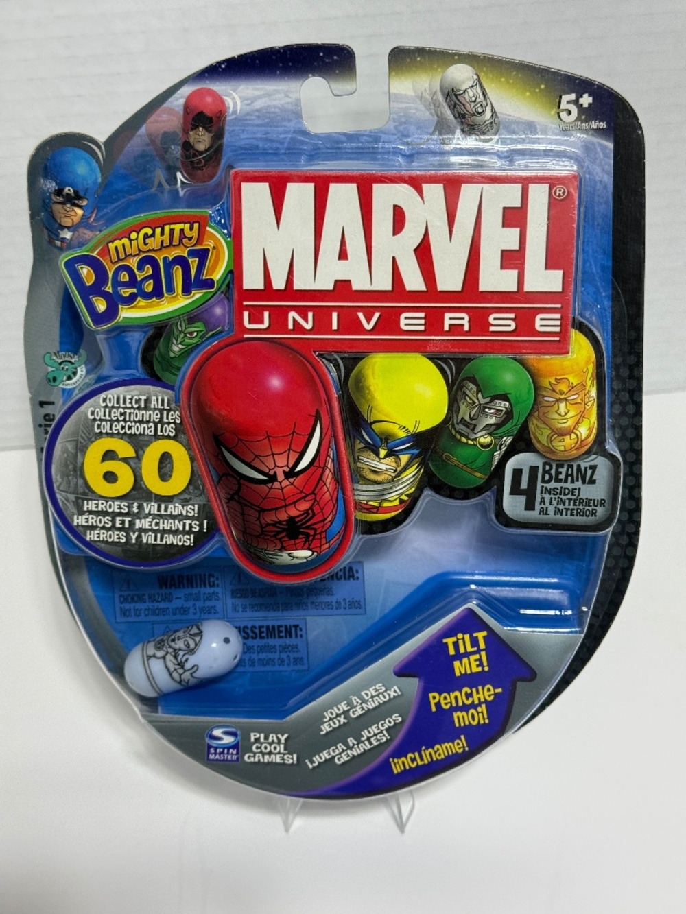 Mighty Beanz Marvel Series 1 *4-pack* New In Package ~ #6 Invisible Woman